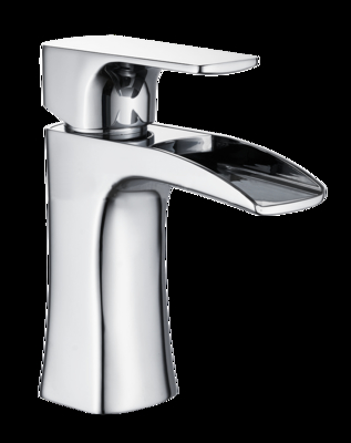 Stylish Chrome Finish Brass Basin Faucet for Elegant and Modern Bathroom Design T9392W