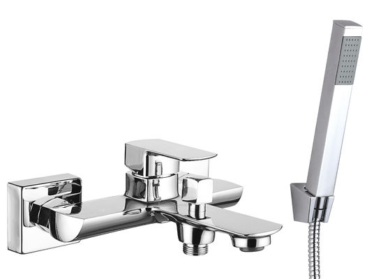 Brass Wall Mounted Shower Mixer Single Handle Corrosion Resistant Material Extends Product T9051A